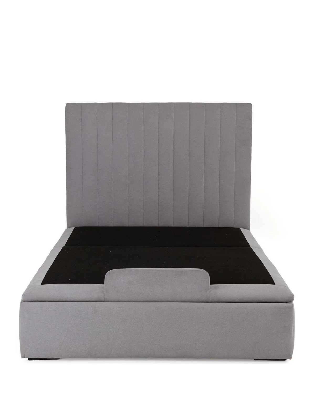 Talia Remote Controlled Adjustable Massage Bed Double Grey Fabric Upholstered - Image 2