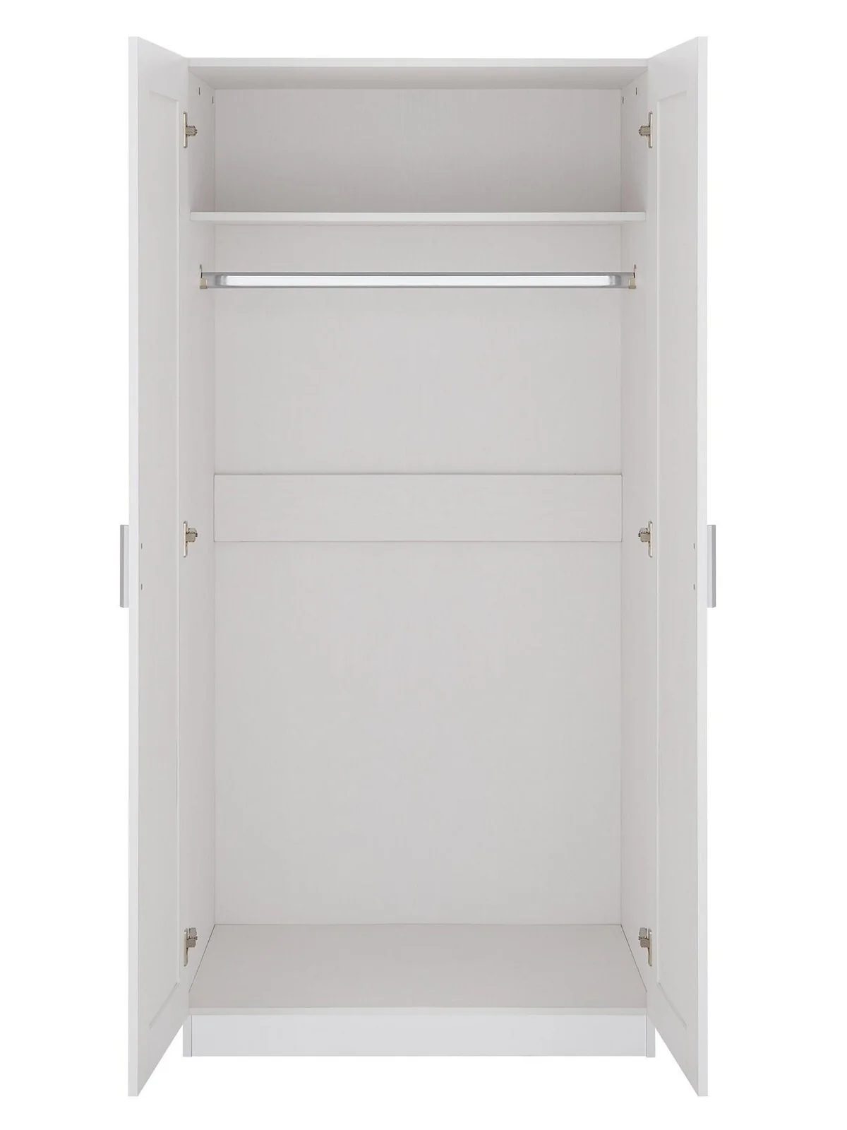 Taryn Kids 2 Door Wardrobe - White Stylish and Spacious Kids Bedroom Storage - Image 3