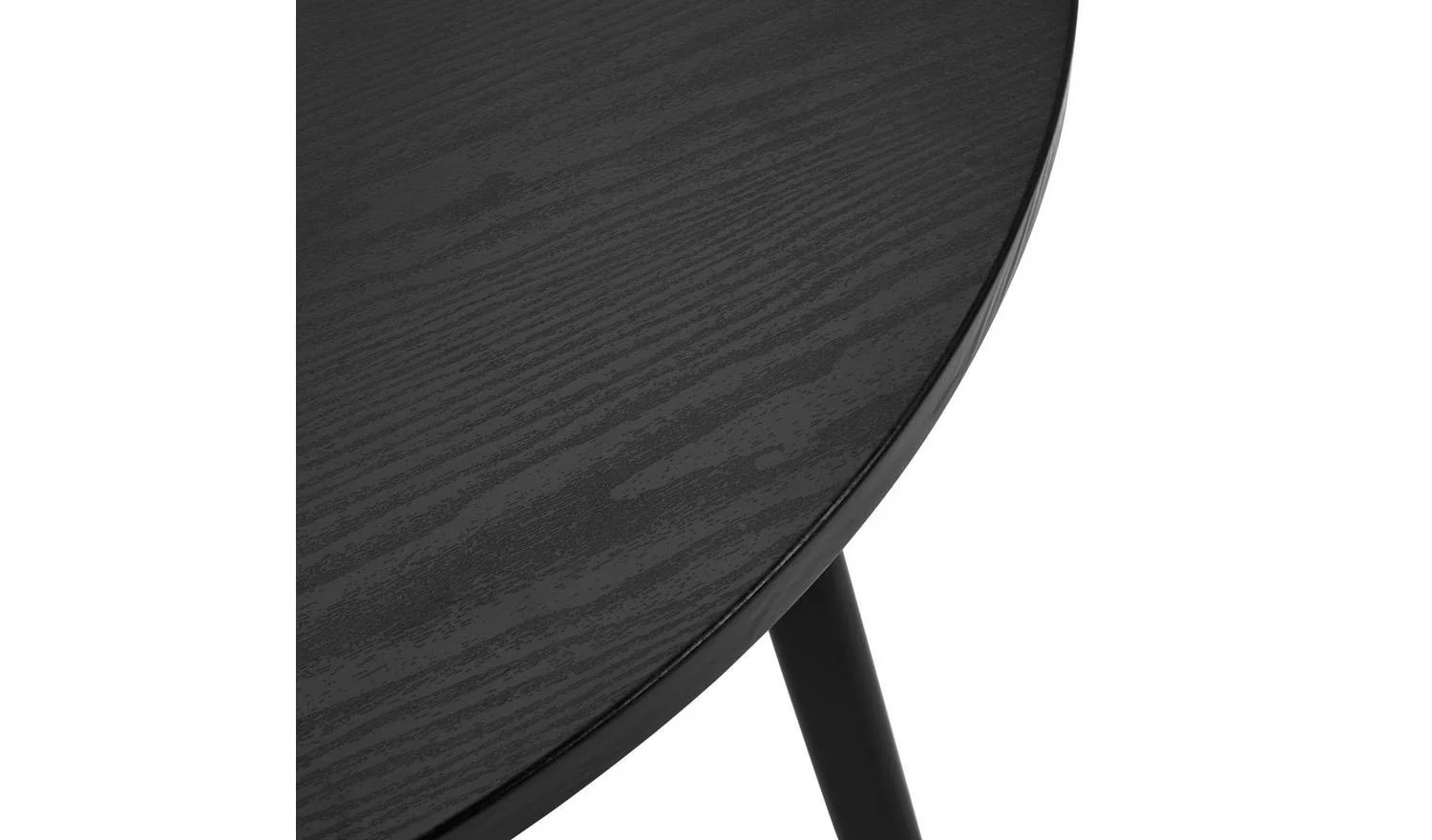 Tayla Black Dining Table & 4 Black Stools Modern Kitchen Furniture Set - Image 9