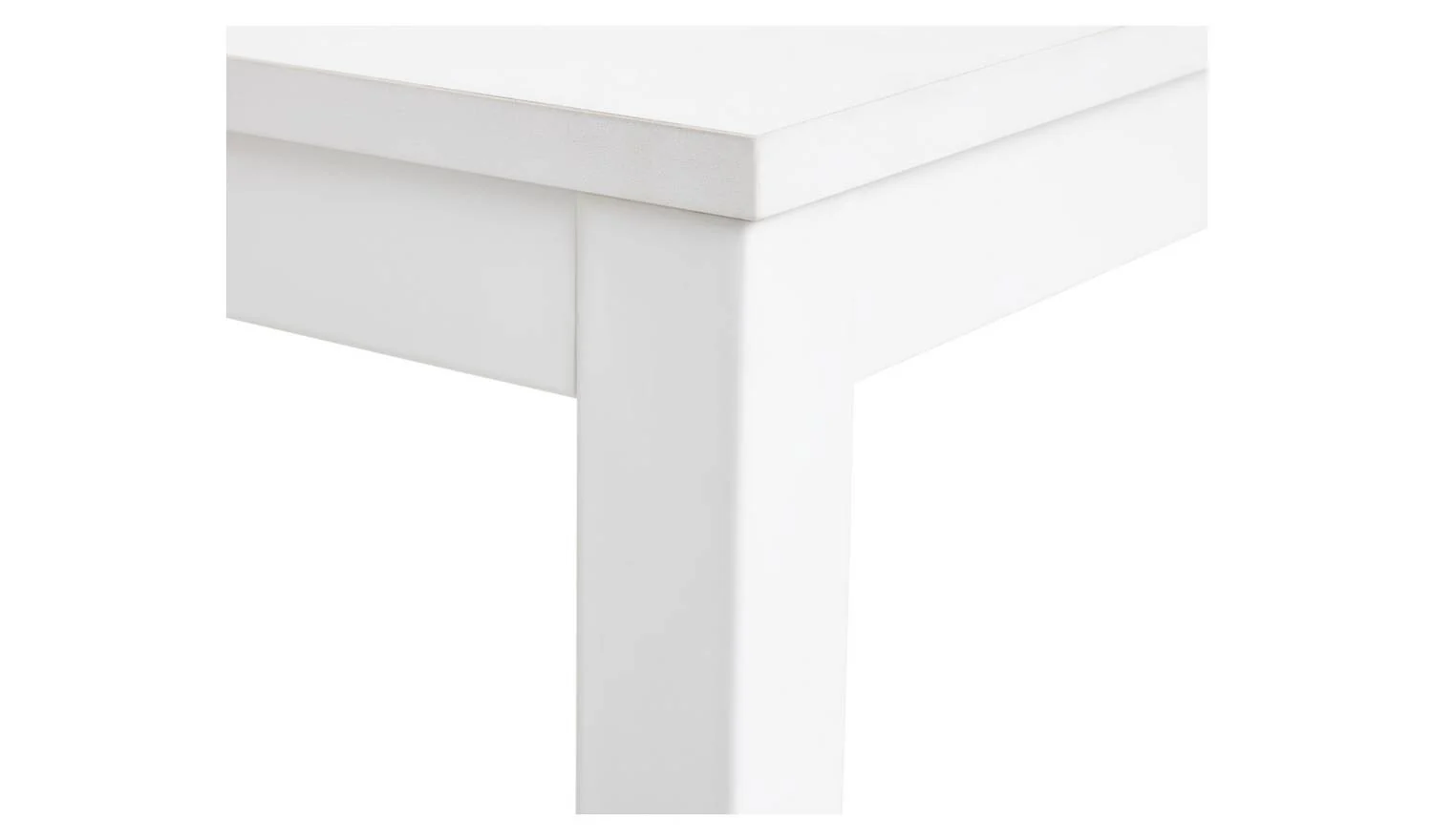Toby 4 Seater Dining Table White Kitchen Furniture Compact - Image 6