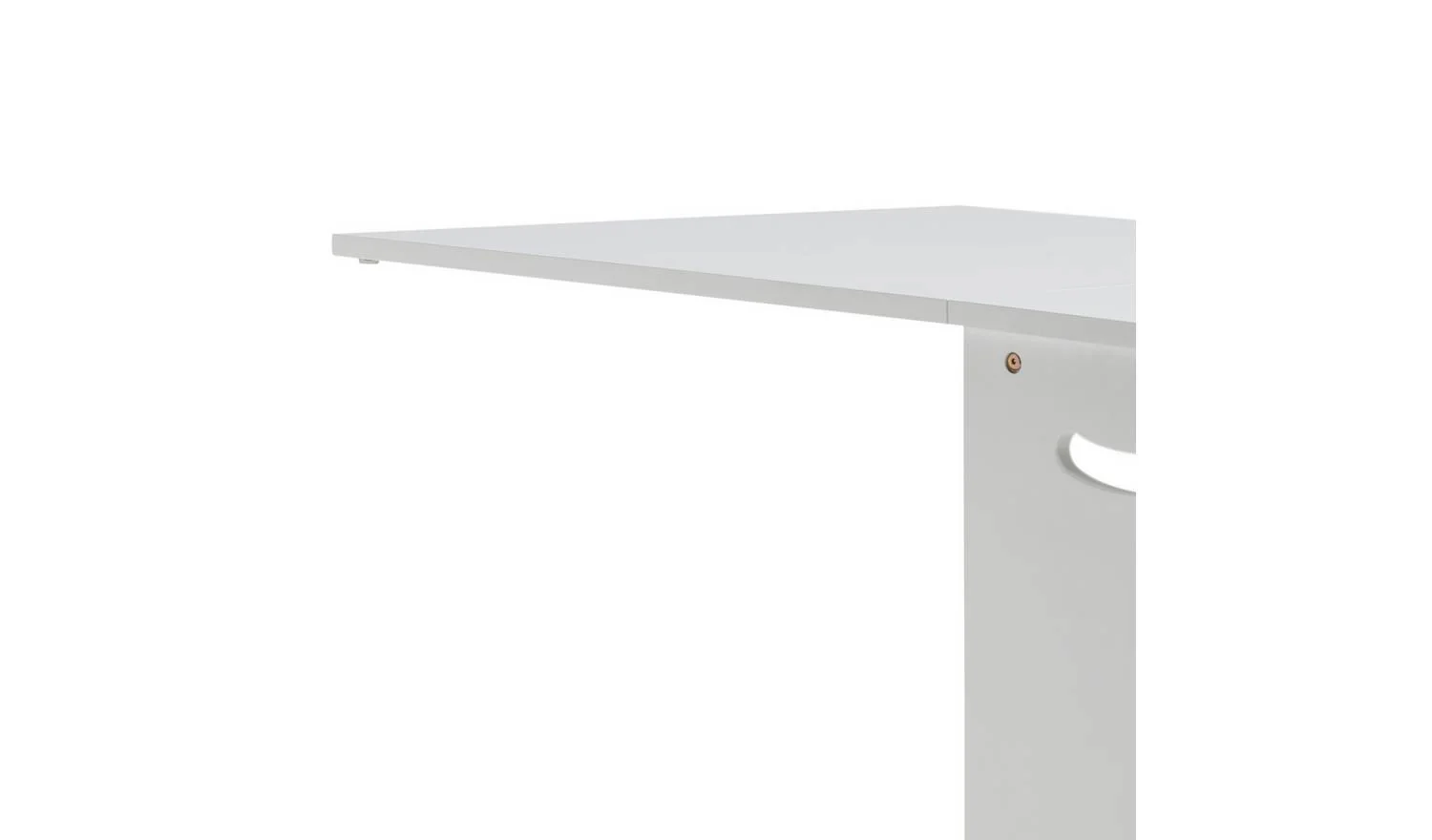 Toby Folding 4 - 6 Seater Dining Table White Compact Extending Design - Image 10
