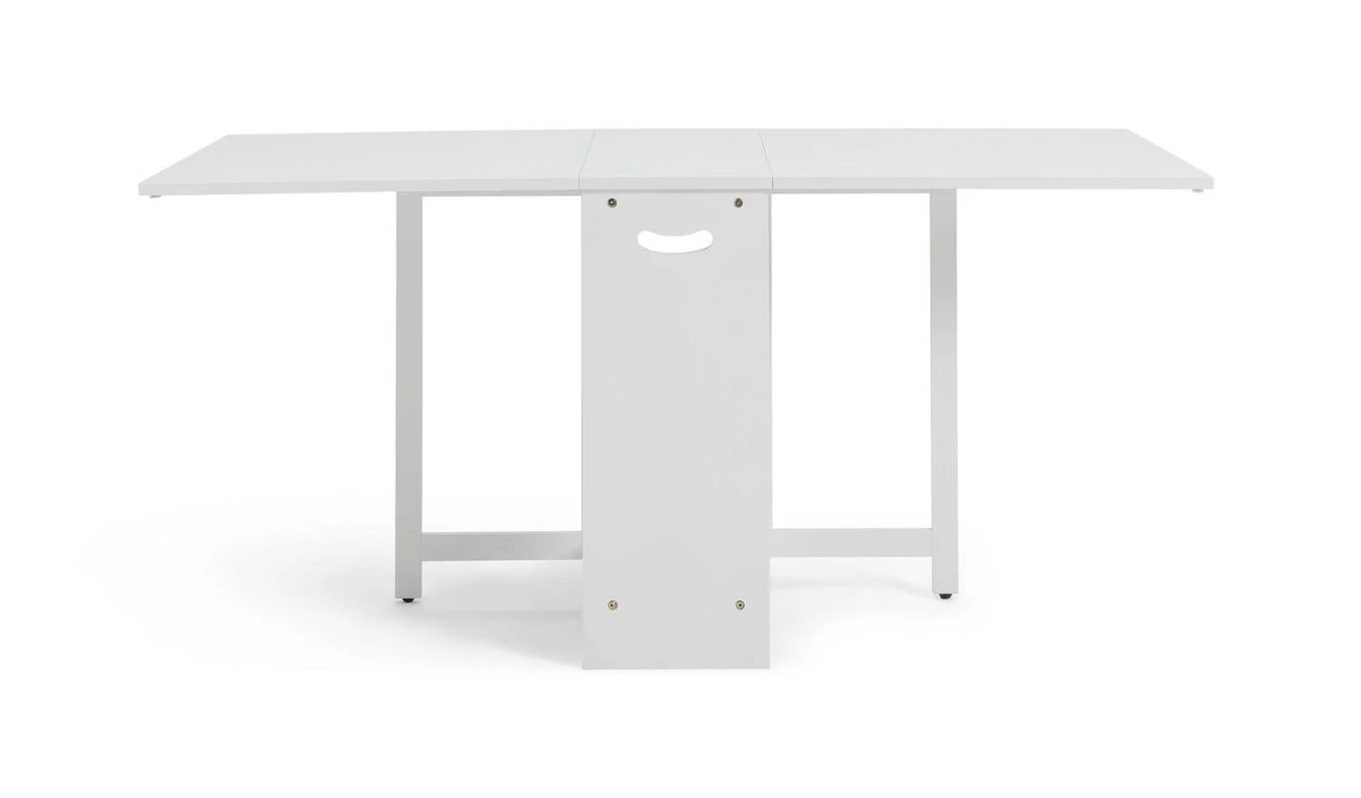 Toby Folding 4 - 6 Seater Dining Table White Compact Extending Design - Image 7