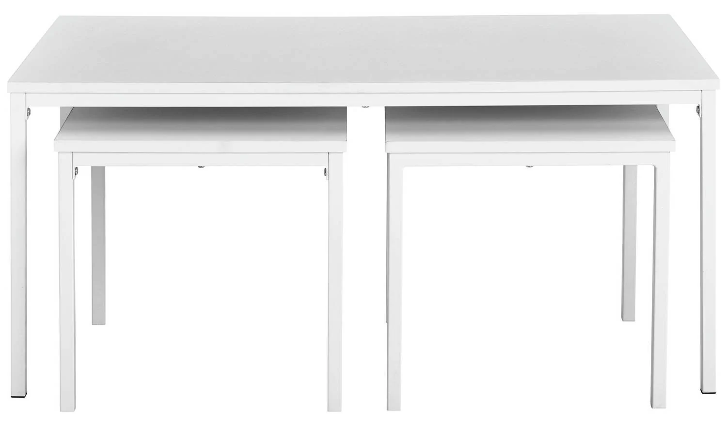 Toby Nest of 3 Coffee Tables White For Small Living Rooms Compact - Image 4
