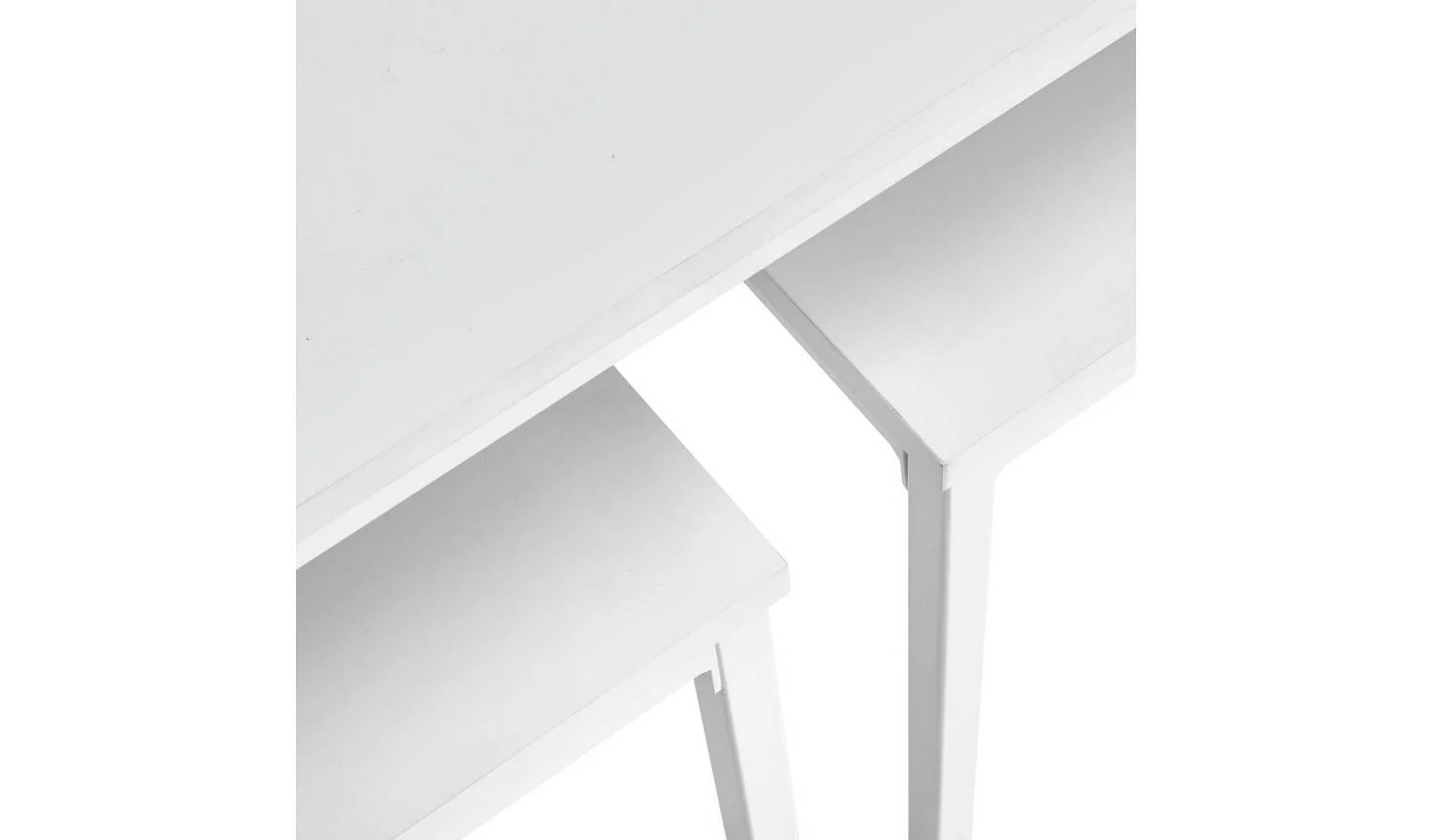Toby Nest of 3 Coffee Tables White For Small Living Rooms Compact - Image 6