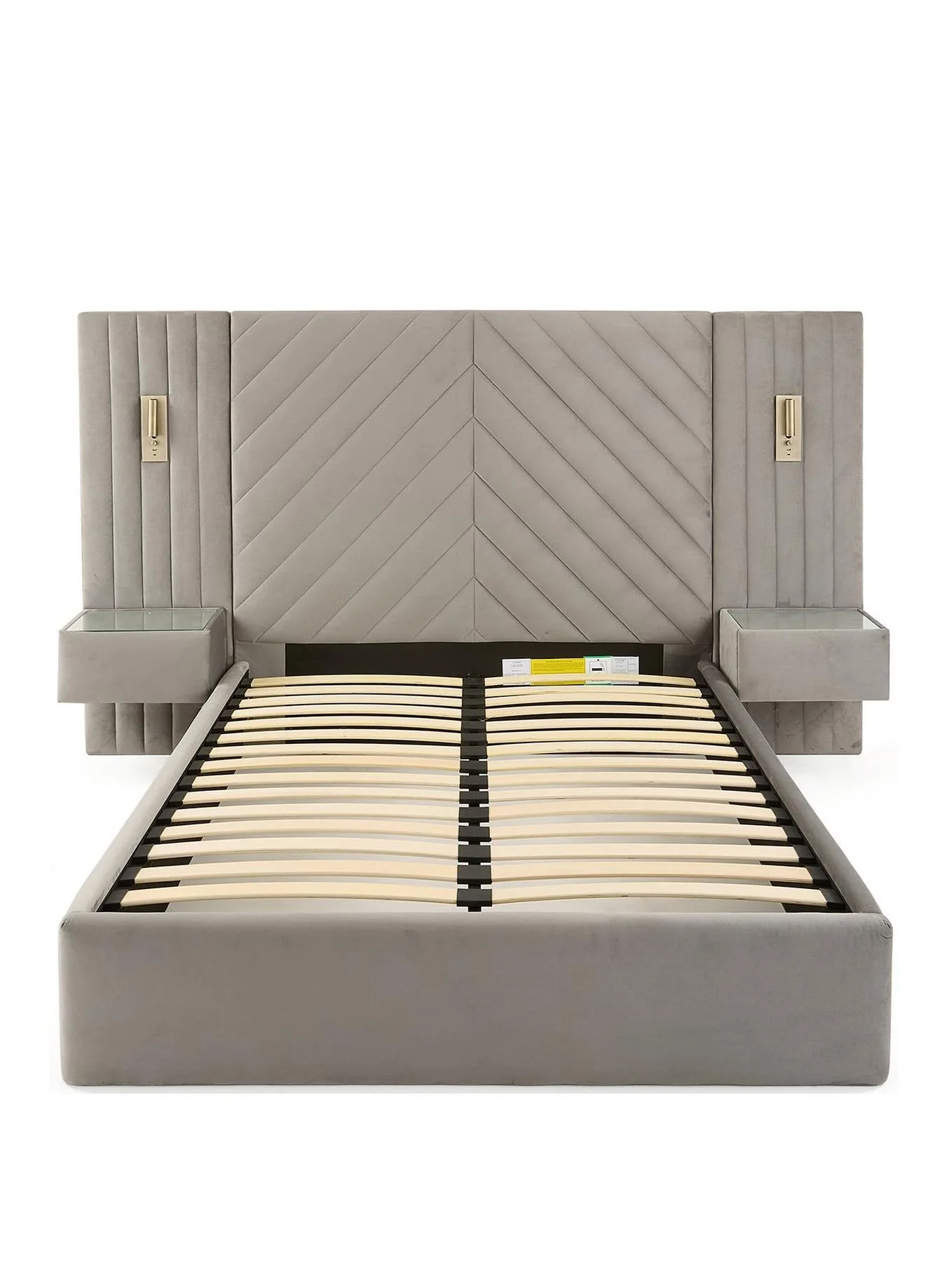 Torrance Double Bed Grey Easy Assembly UK - Image 2