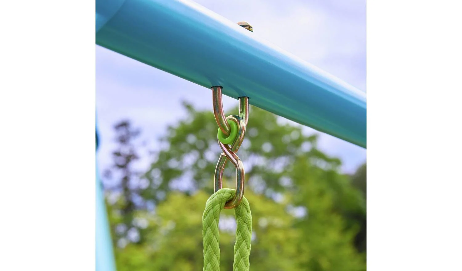 TP Toys Kids Double Swing Set With Glide Ride For Children Outdoor - Image 5