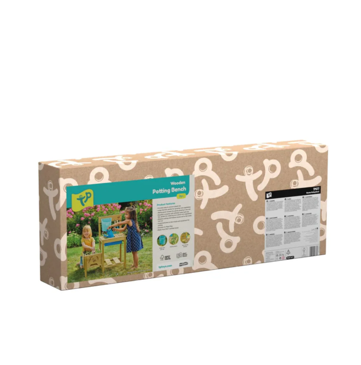 TP Wooden Potting Bench Oak Garden Plant Storage Kids Workstation UK - Image 8
