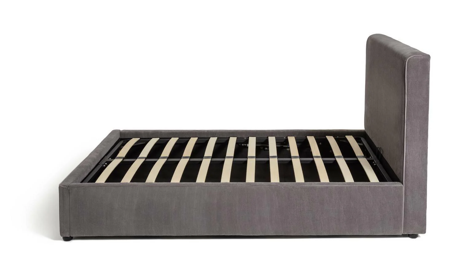 Tristan Double Ottoman Bed Frame Grey with Lift-Up Storage for Modern Bedrooms - Image 5