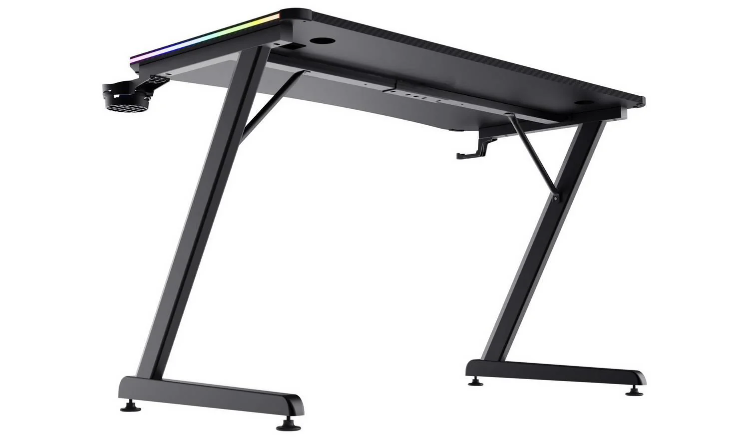 Trust GXT709 Luminus RGB Gaming Desk Black Fast Delivery UK - Image 3