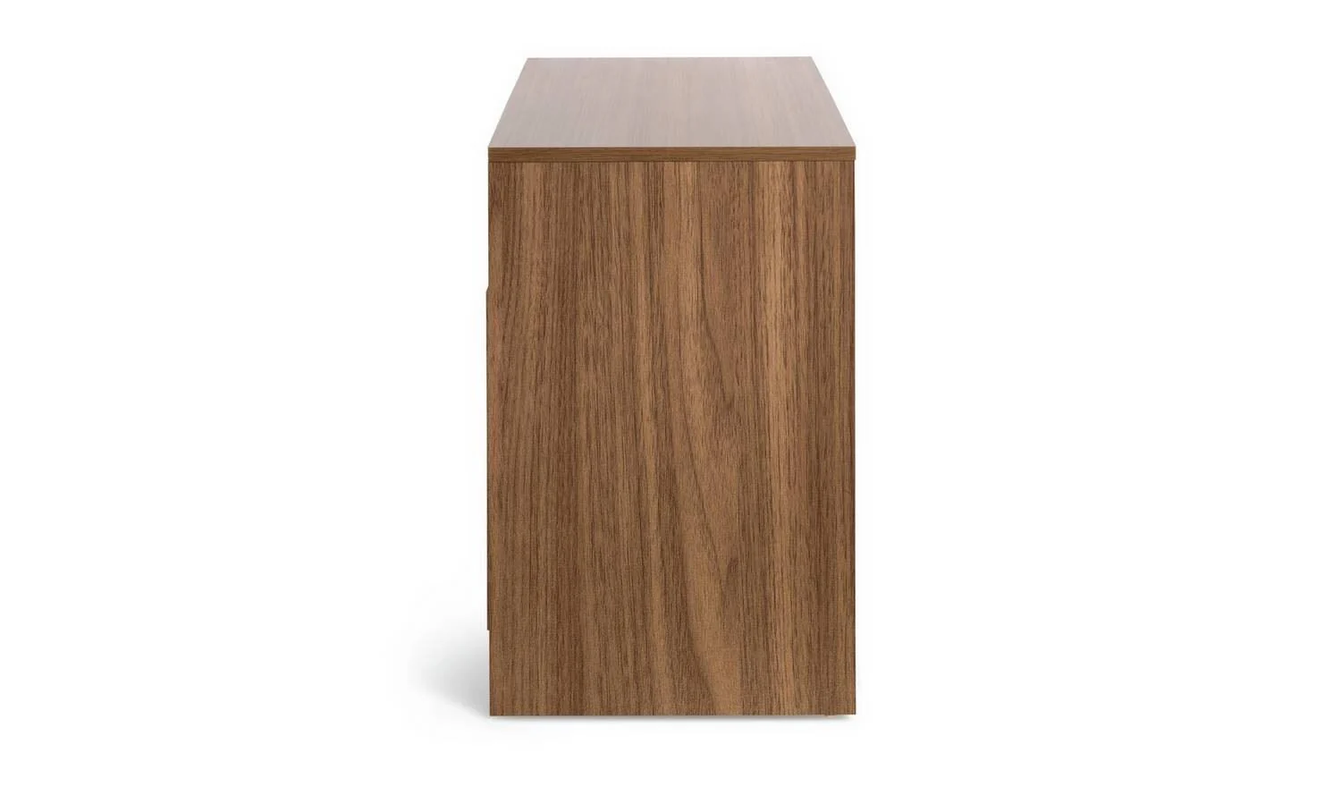 Turin 2 Door TV Unit Black & Walnut Effect Media Storage Cabinet - Image 3