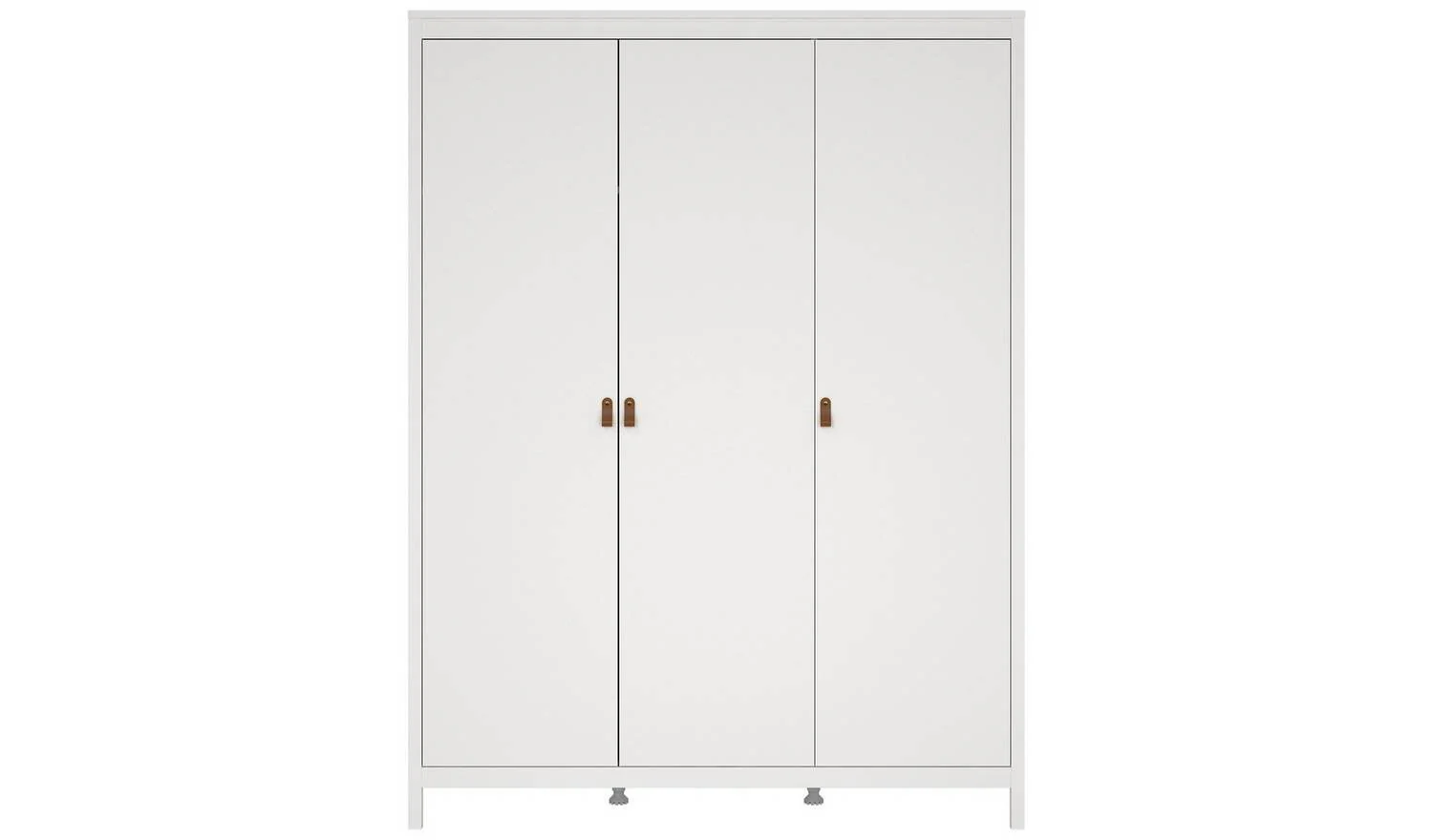 Tvilum Madrid 3 Door Wardrobe White Storage Organiser Bedroom Furniture - Image 5