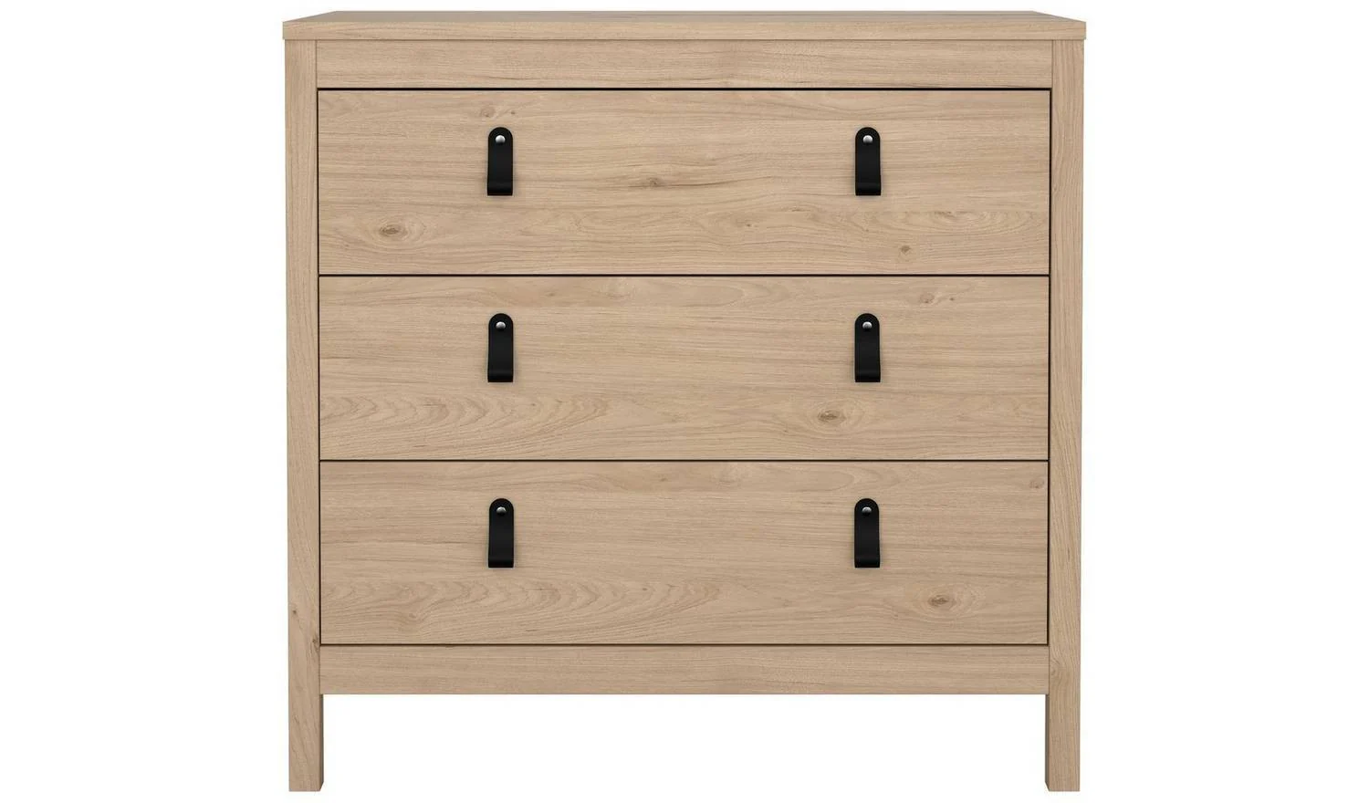 Tvilum Madrid 3 Drawer Chest Oak Storage Organiser Bedroom Furniture - Image 4