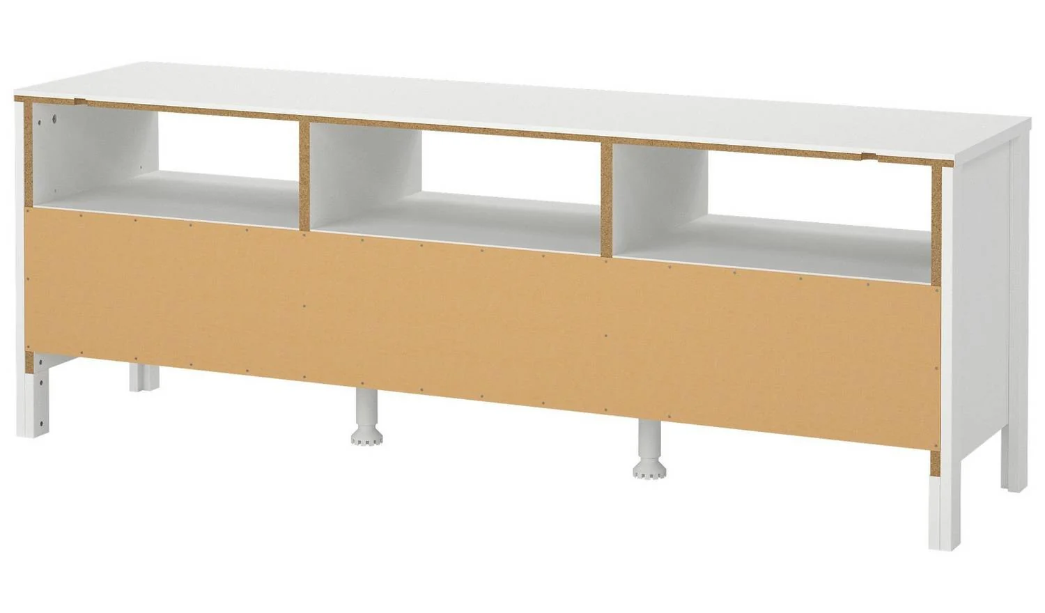 Tvilum Madrid 3 Drawer TV Unit White Media Storage Cabinet Living Room - Image 6
