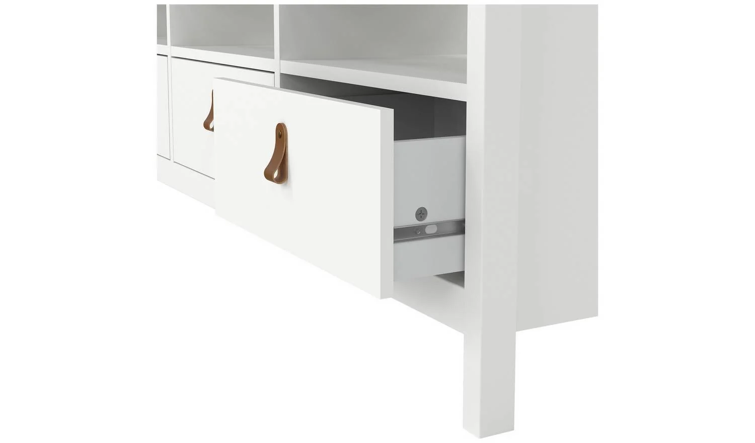 Tvilum Madrid 3 Drawer TV Unit White Media Storage Cabinet Living Room - Image 8