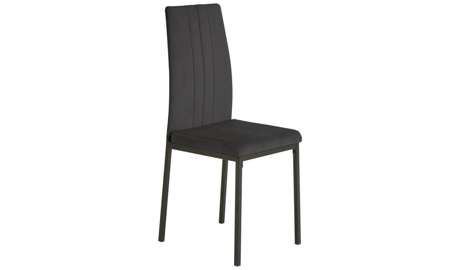 Tyrus Glass Dining Table & 4 Charcoal Chairs Modern Kitchen Furniture Set - Image 6