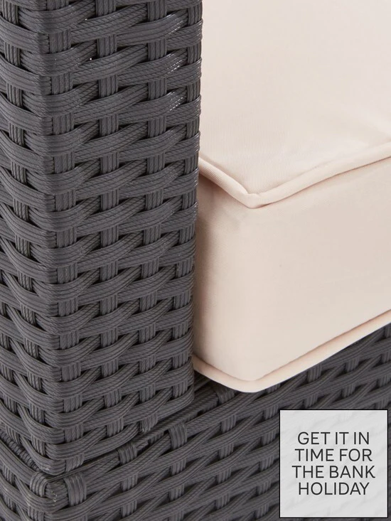 Vancouver 3-Piece Corner Rattan Set Modern and Comfortable Outdoor Furniture - Image 5