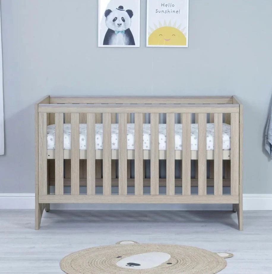 Veni Cot Bed Oak Convertible Toddler Kids Children Bed - Image 2