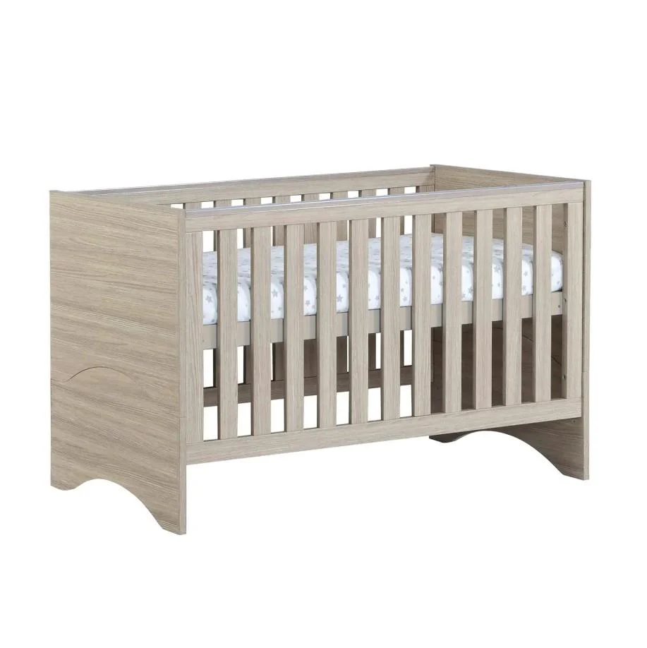 Veni Cot Bed Oak Convertible Toddler Kids Children Bed - Image 5