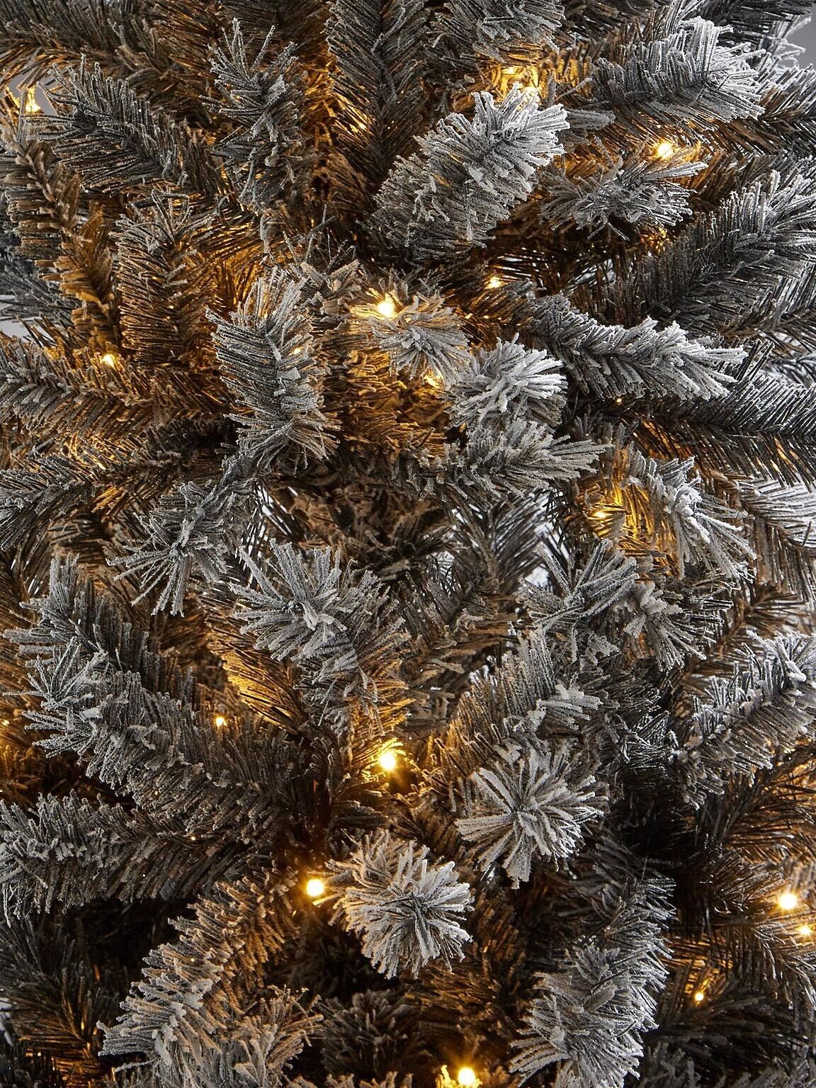 Very Home 6ft Black Forest Flocked Pre-Lit Christmas Tree - Image 4