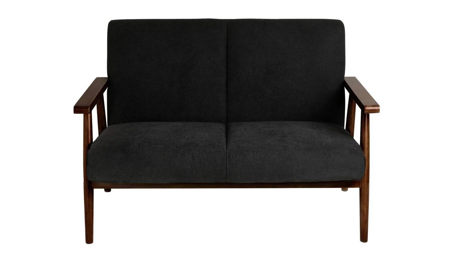 Watson Fabric 2 Seater Sofa Grey Easy Assembly Compact - Image 3