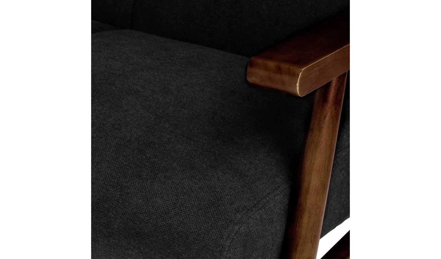 Watson Fabric 2 Seater Sofa Grey Easy Assembly Compact - Image 7