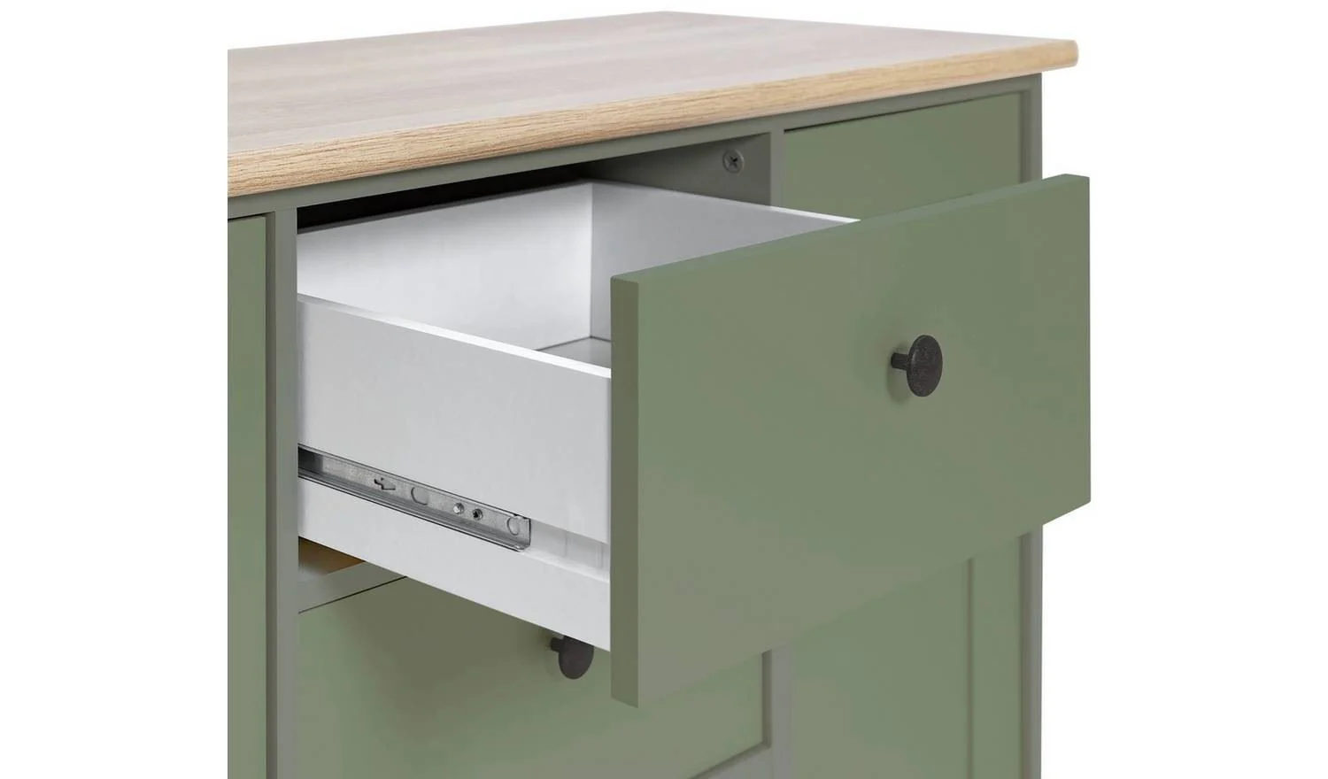 Winchester 2 Door 3 Drawer Sideboard Reed Green Stylish and Functional Storage - Image 6