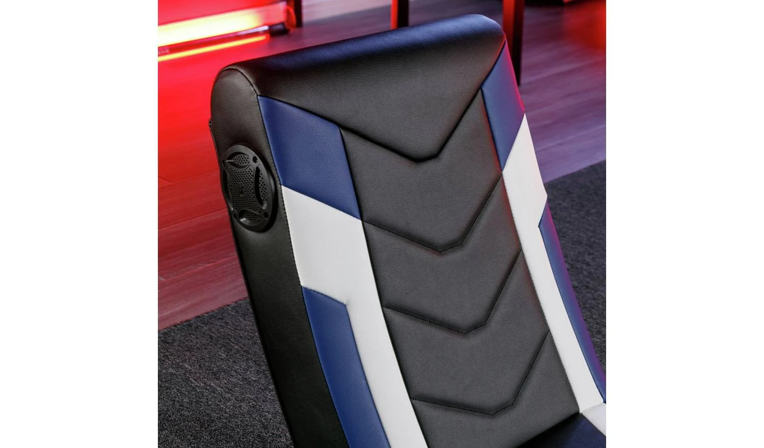 X Rocker Solo eSports 2.0 Audio Junior Gaming Chair Blue Kids - Image 3