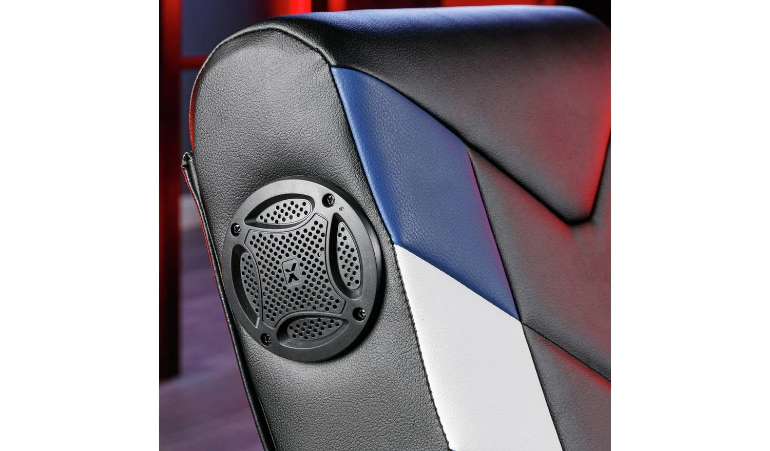 X Rocker Solo eSports 2.0 Audio Junior Gaming Chair Blue Kids - Image 5