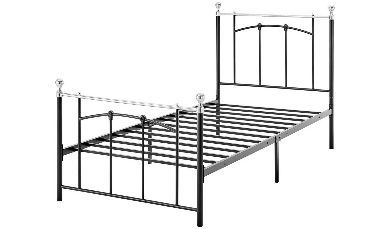 Yani Single Metal Frame Black For Guest Room Kids Bedroom - Image 7