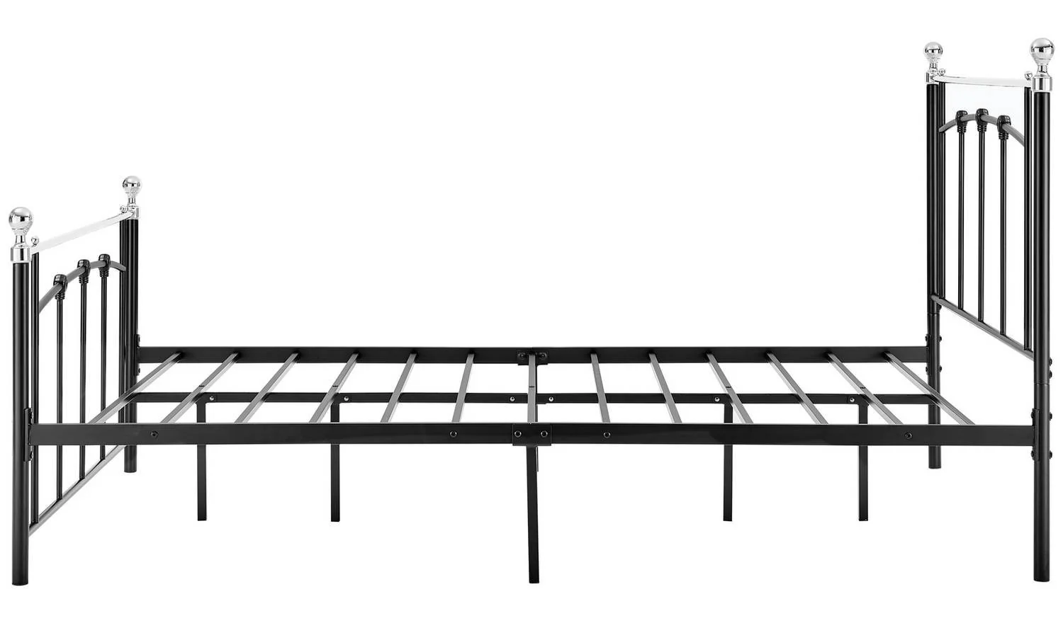 Yani Small Double Metal Bed Frame Black Industrial Style Bedroom - Image 2