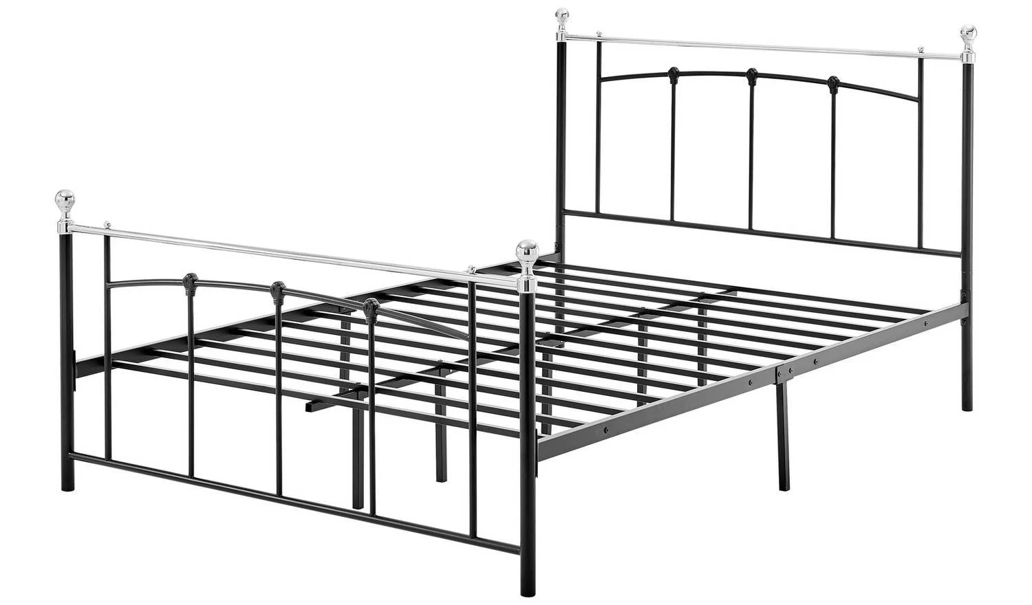 Yani Small Double Metal Bed Frame Black Industrial Style Bedroom - Image 6