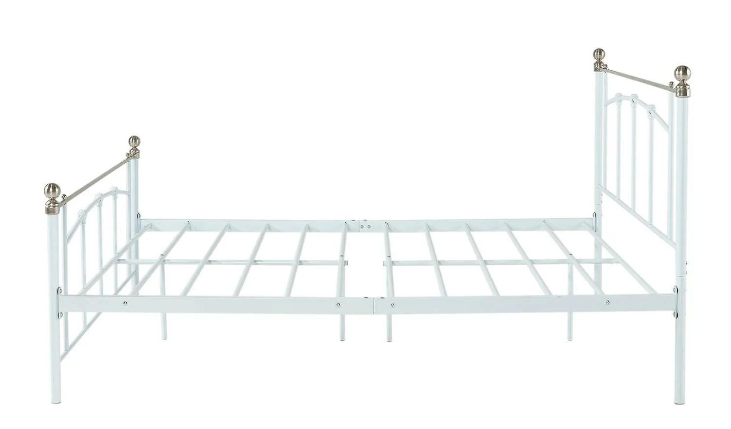 Yani Small Double Metal Bed Frame White Modern Bedroom Furniture - Image 2