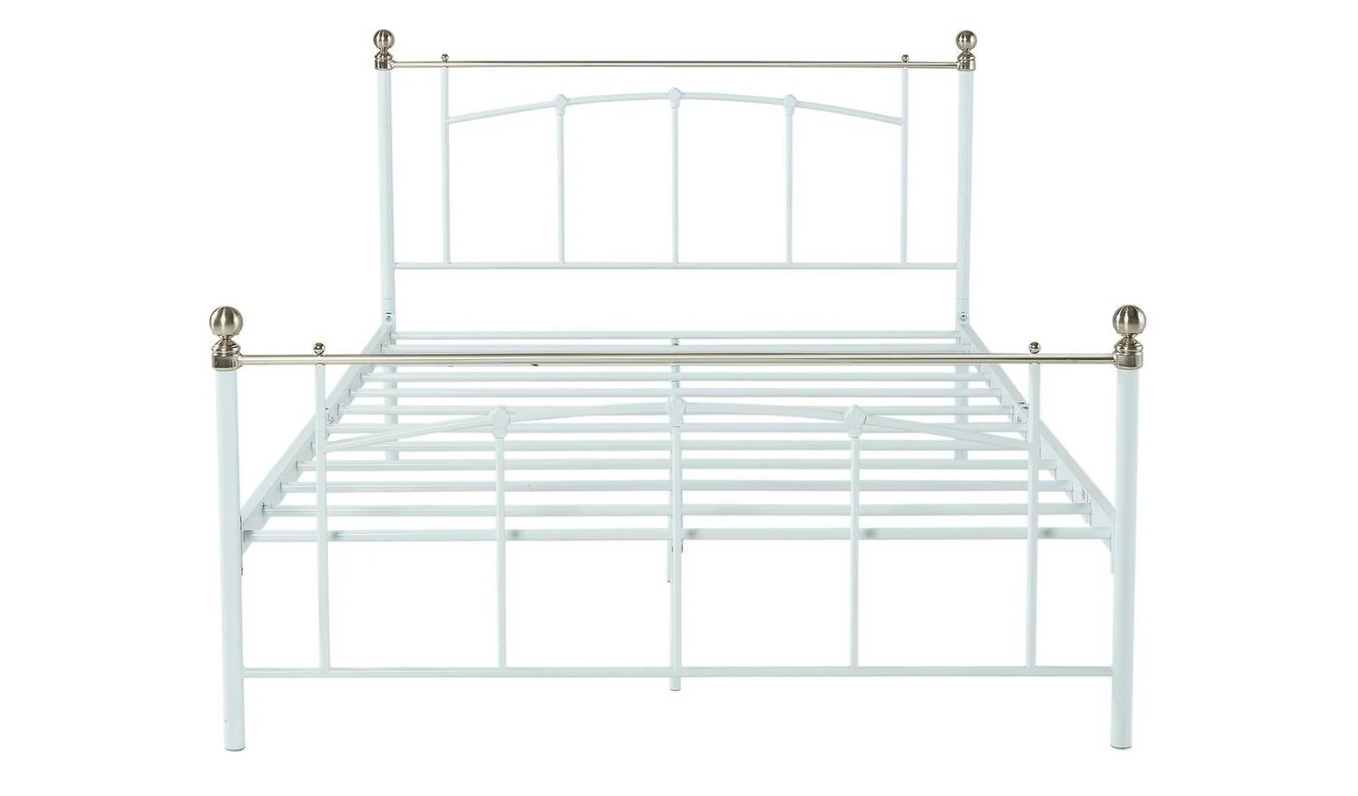 Yani Small Double Metal Bed Frame White Modern Bedroom Furniture - Image 3