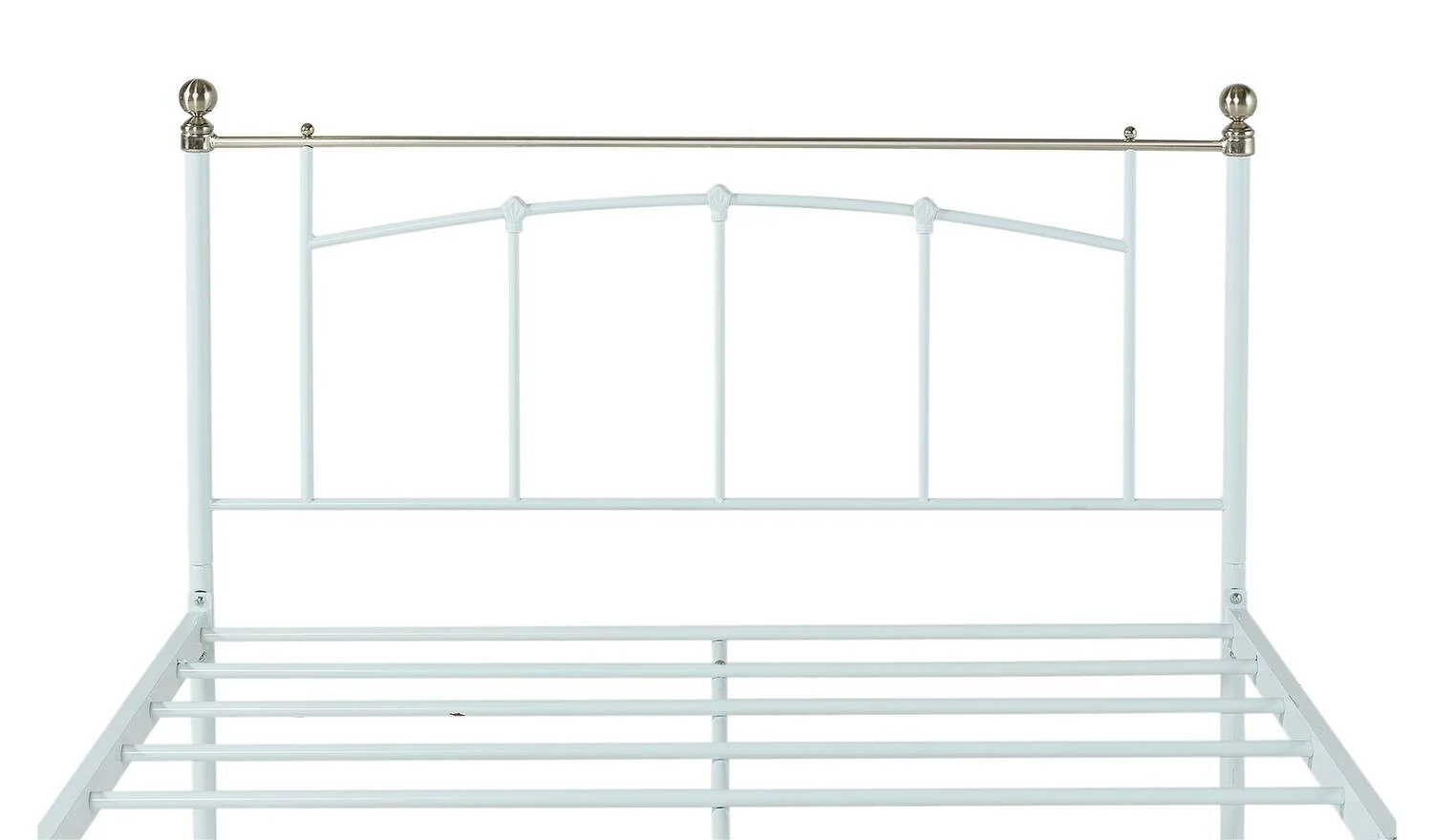 Yani Small Double Metal Bed Frame White Modern Bedroom Furniture - Image 5