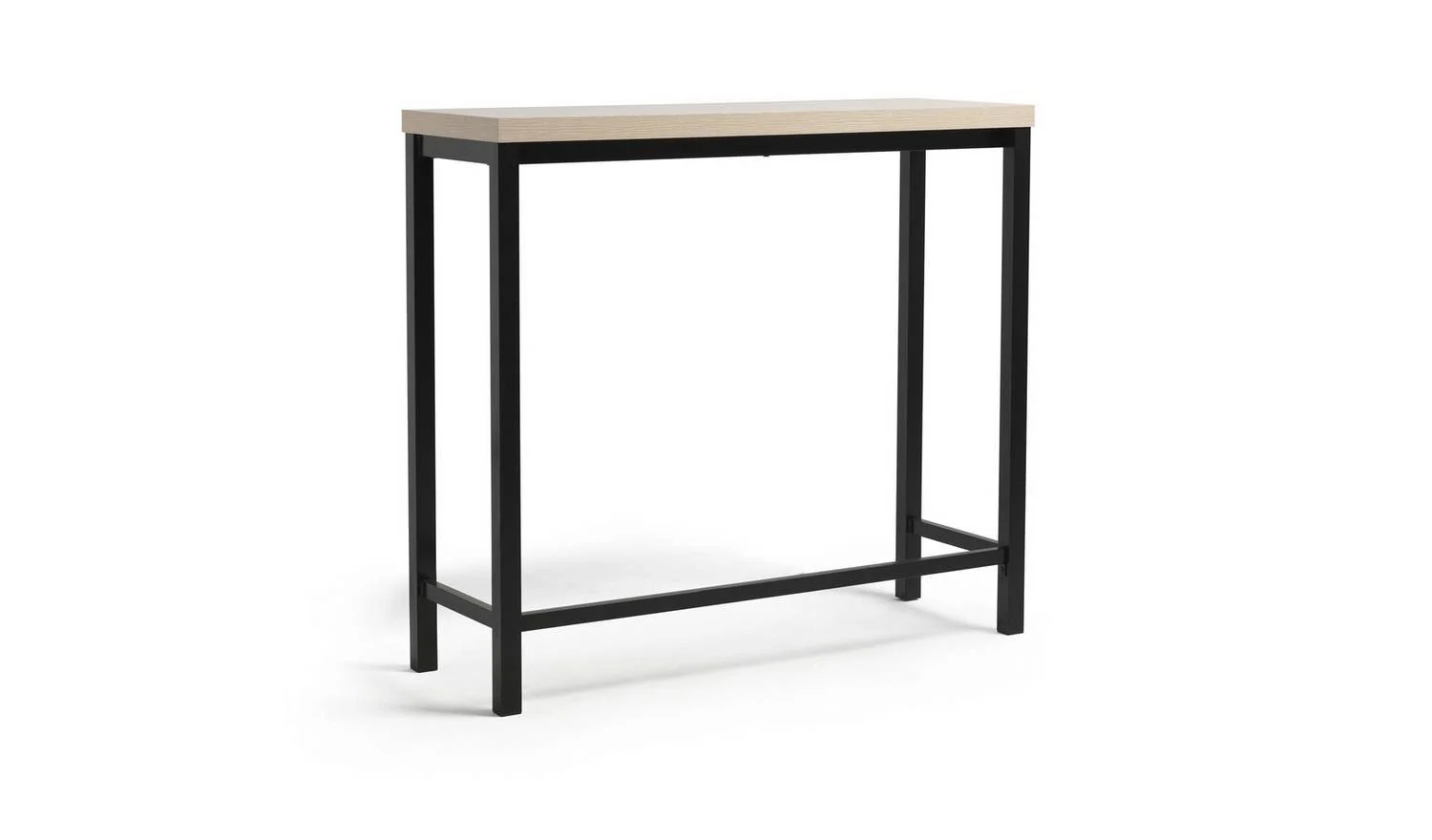 Zayn Black Bar Table & 2 Black Chairs For Small Spaces UK - Image 4